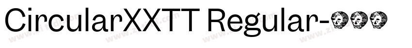 CircularXXTT Regular字体转换